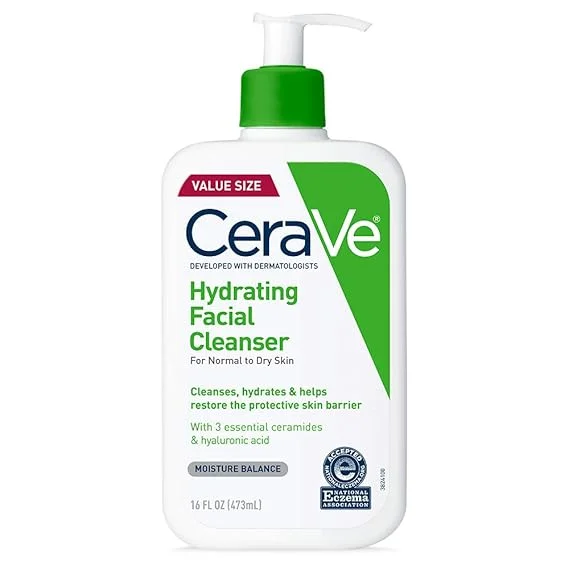 CeraVe Hydrating Facial Cleanser for normal to dry skin